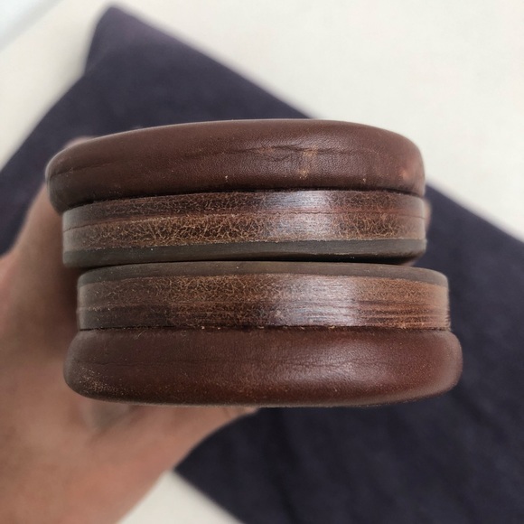 Matt Bernson Cognac Leather Strappy Sandals - Picture 6 of 8